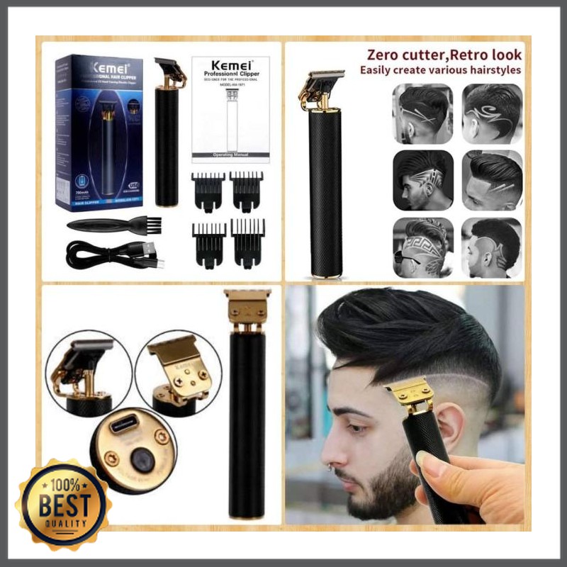 Waqasd Shop -  KEMEI TRIMMER 1971 ORIGINAL MESIN CUKUR RAMBUT JENGGOT KUMIS DLL TK-2450-656