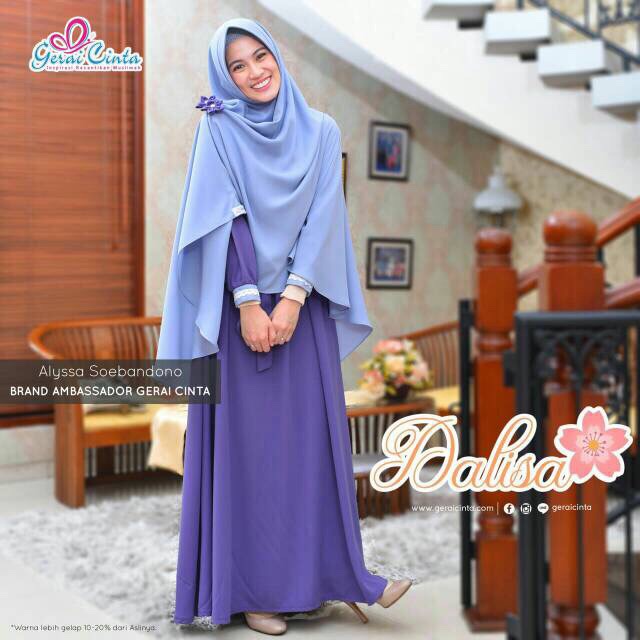 PL Gamis set Premium Dalisha Gerai Cinta wollycrepe