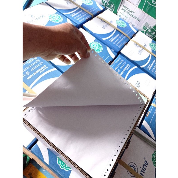 

Kertas komputer continuous form rangkap 1 ply HVS (A4)