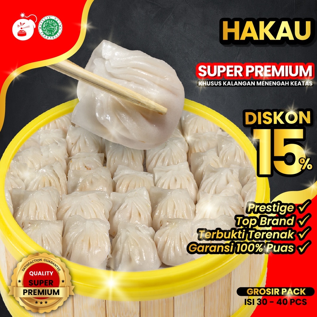 Jual Dimsum Hakau Udang Frozen Food Halal Mbledos Super Premium