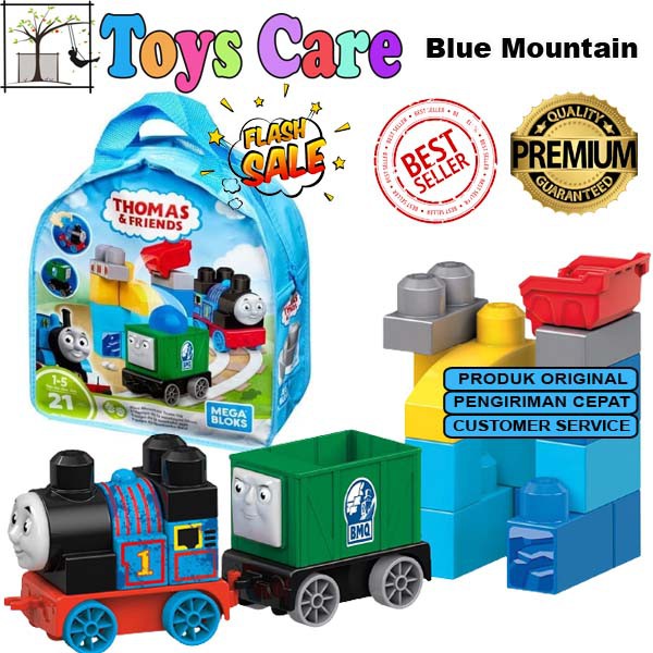 MEGA BLOKS THOMAS & FRIENDS BLUE MOUNTAIN TEAM-UP - LEGO BRICK ORIGINAL FISHER PRICE MOBIL MAINAN BA