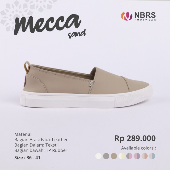 Nibras Footwear Sepatu MECCA wanita Casual kekinian ootd polos