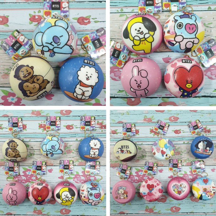 Squishy Ukuran Medium Bun BT21 Pao BTS