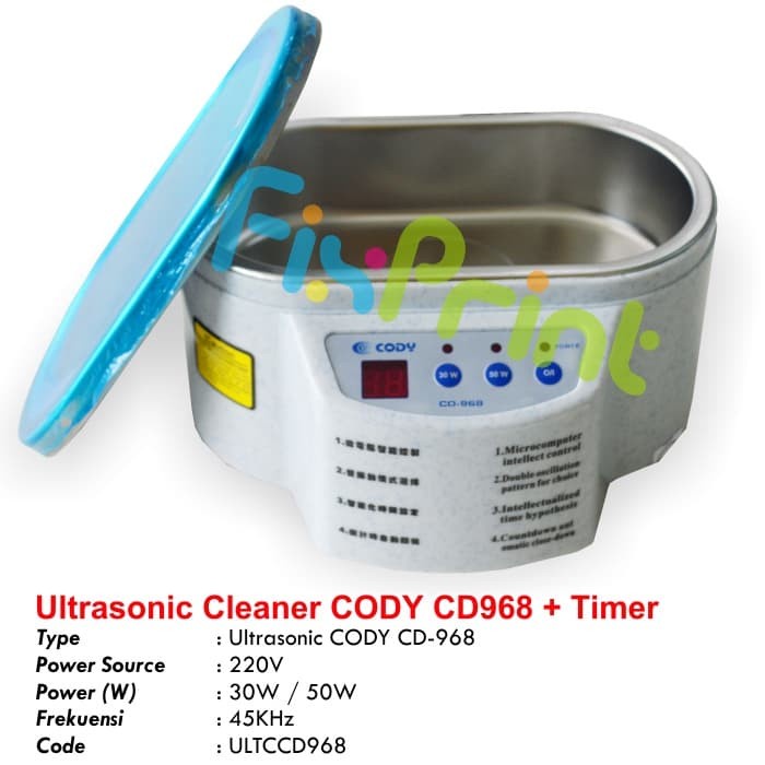 Mini Ultrasonic Cleaner DADI DA-968 + Timer Murah