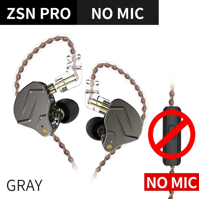 KZ Zsn Pro 1ba + 1dd in ear Hybrid Sport HiFi Earphones Zsn upgrade PK Zs10 as12 as16