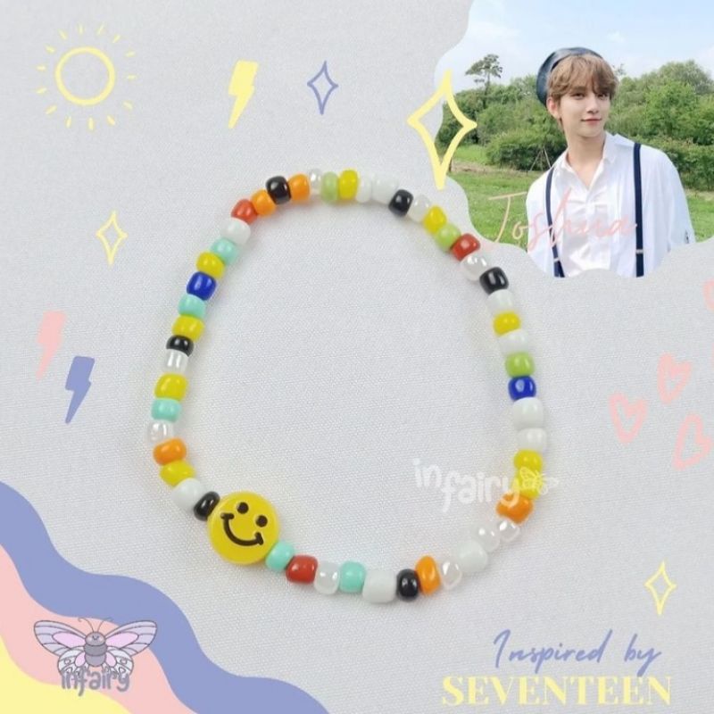 KPOP SEVENTEEN Bracelet Handmade / gelang manik / gelang monte joshua, wonwoo, woozi, hoshi