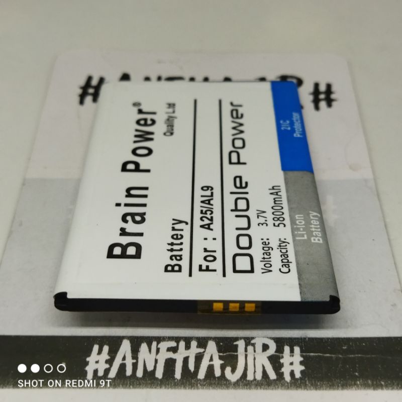 BATRE BATREI BATERAI BATTERY ALDO AL9  AL 9 A 25 A25  AS 10 AS10  AS 5 AS5 KONEKTOR TENGAH BRAIN DOU