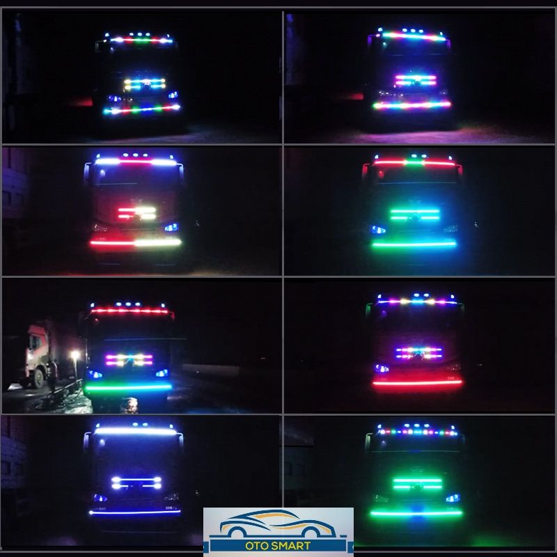 Lampu LED Strip Variasi Kaca Running Canter Net Light Strip 24 Volt Untuk Truck Bus 1.5M  2M 2.5M