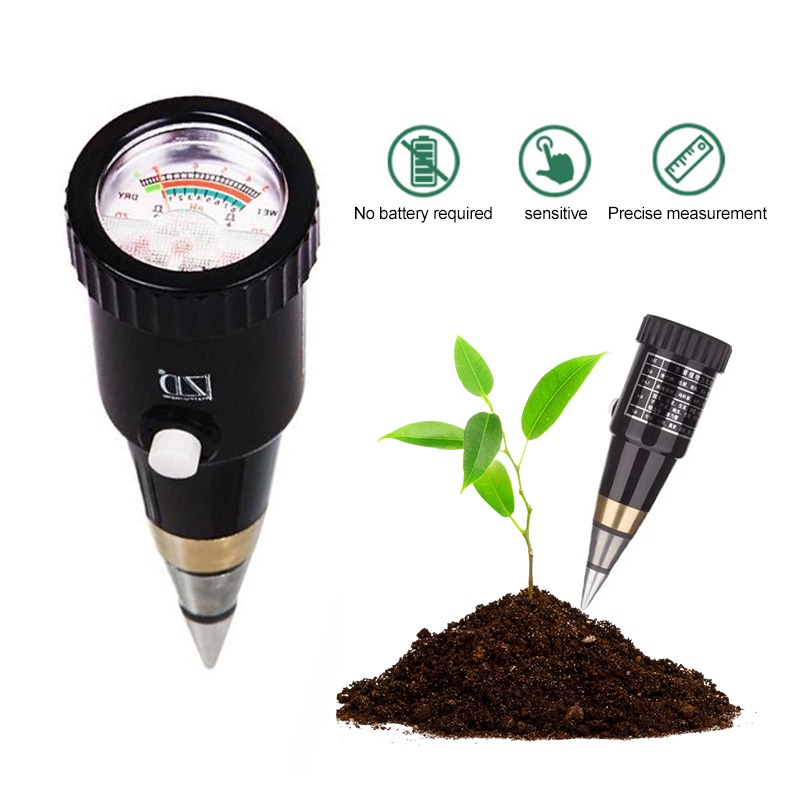 Bonkyo Alat Penggukur Tanah 2 in 1 Pen Type PH Meter Soil Analyzer Tester Meter Alat Ukur pH Tanah