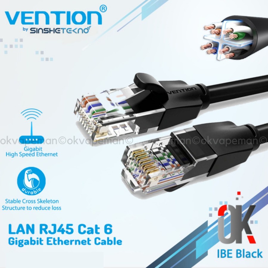 Vention IBE 0.5M Kabel LAN RJ45 Cat6 Cat.6 Cat 6 Gigabit UTP Ethernet