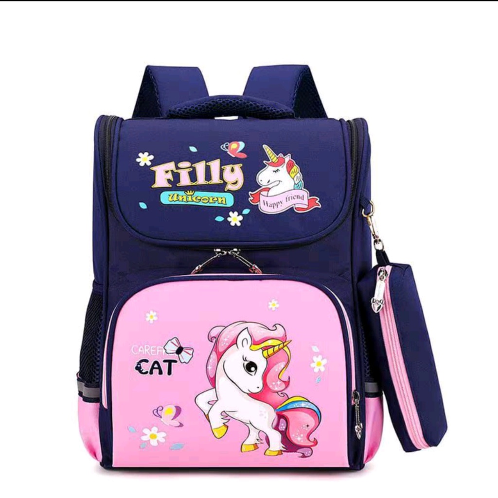 Tas sekolah anak perempuan Filly UNICORN / Ransel anak perempuan / tas cewek / tas ngaji