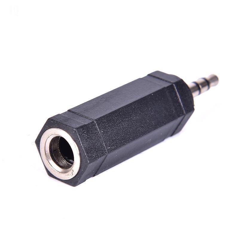 CONVERTER AUDIO 6.5MM AUX TO 3.5MM STEREO PVC - JACK COVER BESAR KE KECIL