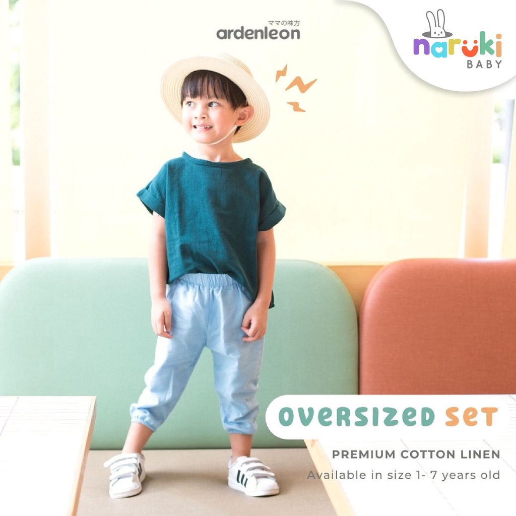 Ardenleon Oversized SET Kids Arden Leon Setelan Kasual Anak