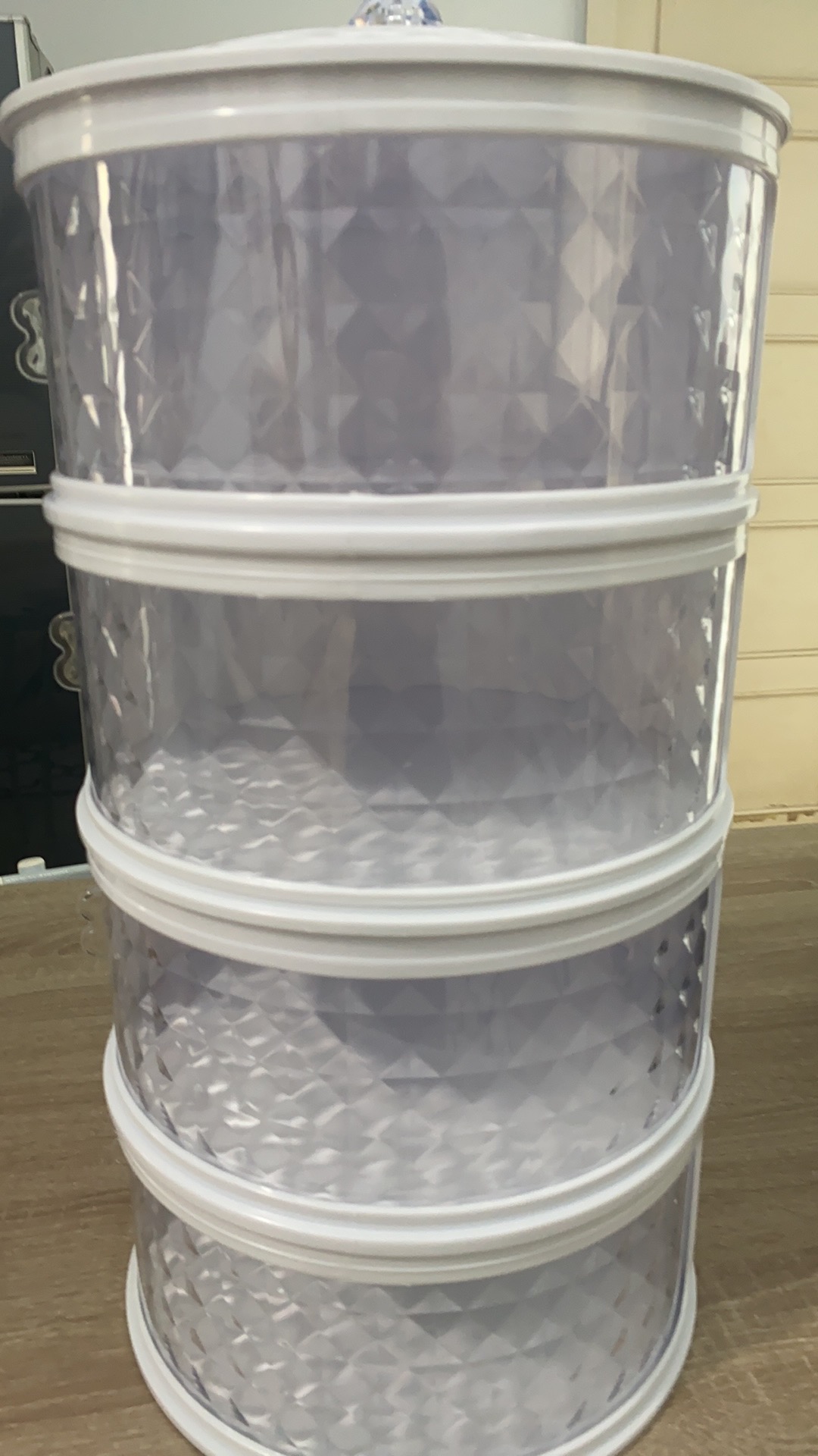 Ready Stock Food Storage 4 Layer Tudung Saji Viral 4  Susun Motif Diamond Warna
