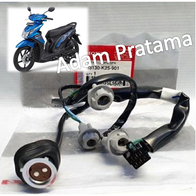 Fitting Lampu Depan Beat fi Cbs Original AHM 33130-K25-901 Kabel lampu Depan Beat fi Socket Lampu De