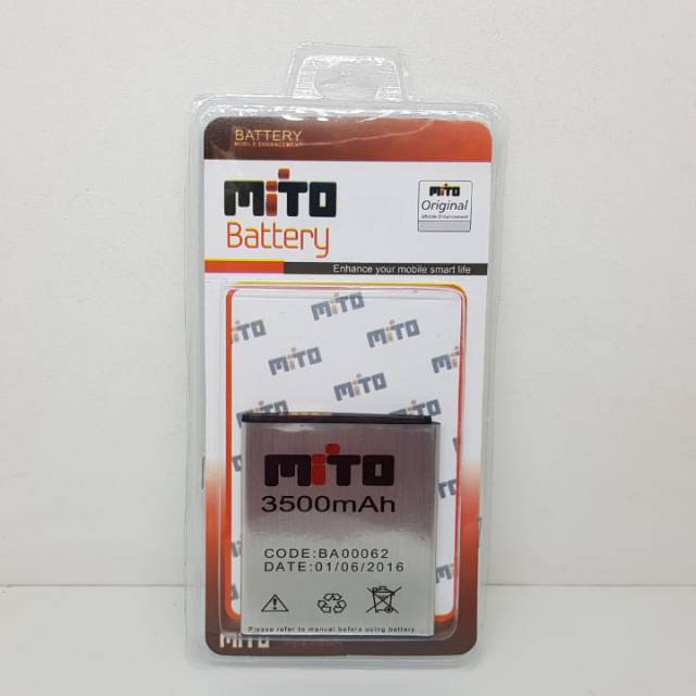 Baterai Mito BA00083 Batre Mito A65 Batre Mito Fantasy Card ORIGINAL 99% 2 IC 3500mAh