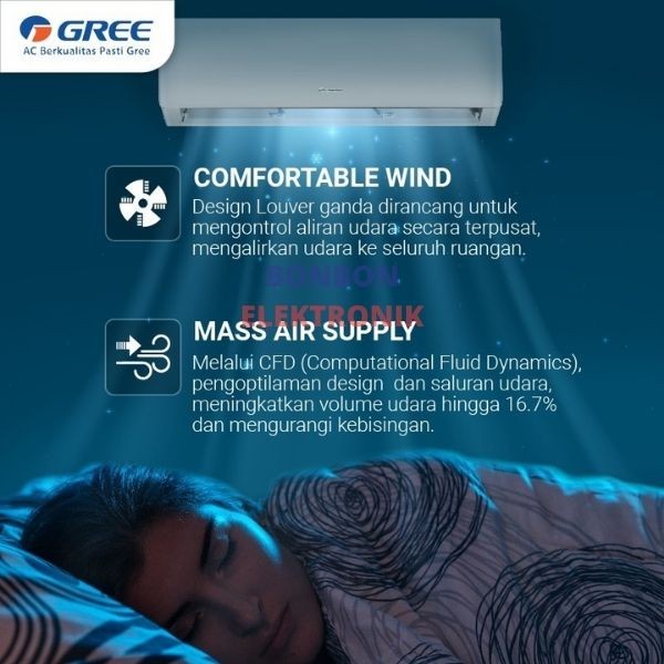 GREE AC 1 PK GWC-09M005 Split Standard Low Watt M005