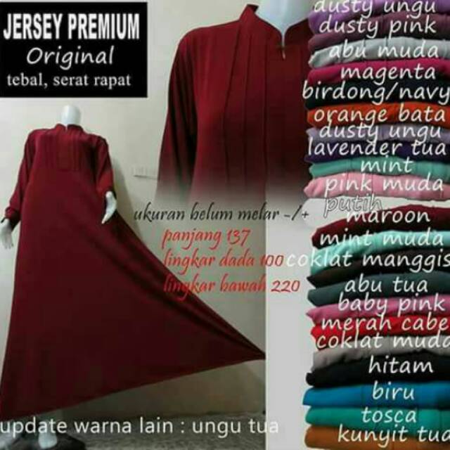 Gamis Jersey Premium / Jersey Polos Adem / Gamis Wanita Terbaru / Nyaman Dipakai Soft / Murah Wanita