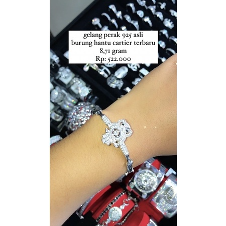 Gelang Perak Cartier Terbaru Burung Hantu