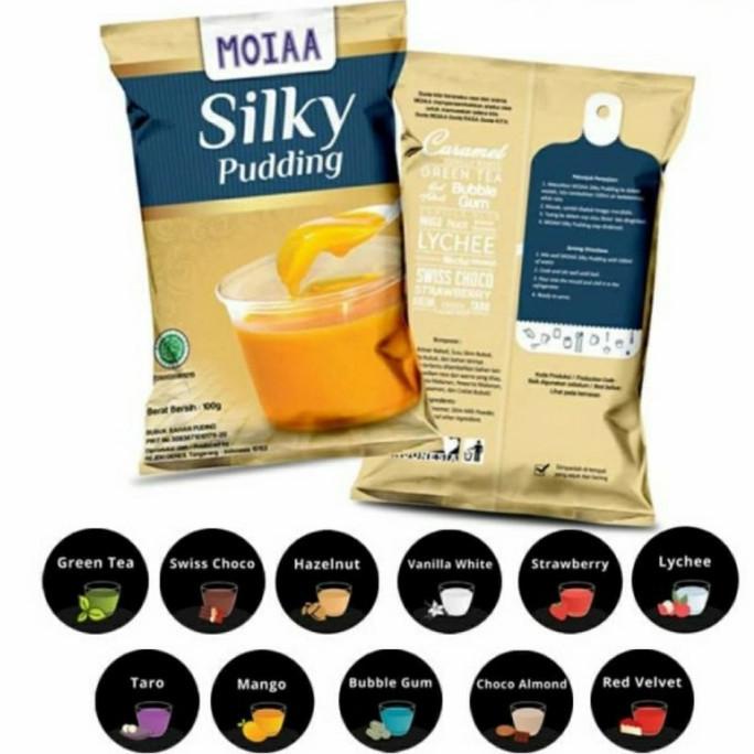 

BUBUK PUDDING SUTRA / BUBUK MOIAA SILKY PUDDING/ 17 RASA/ 100 GRAM TERLARIS TERPERCAYA ORIGINAL