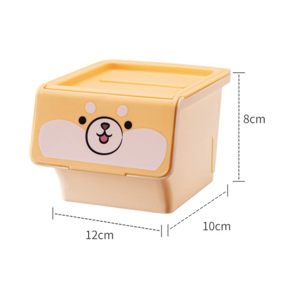 MINISO Kotak Penyimpanan kecil dengan Tutup Storage Box with Lid Cosmetic Box Candy Bin