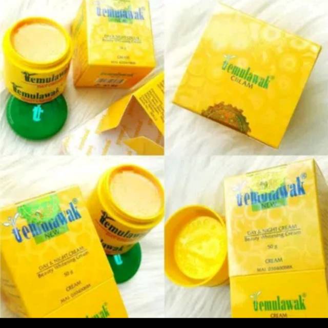 Cream temulawak original/krim pemutih wajah siang-malam