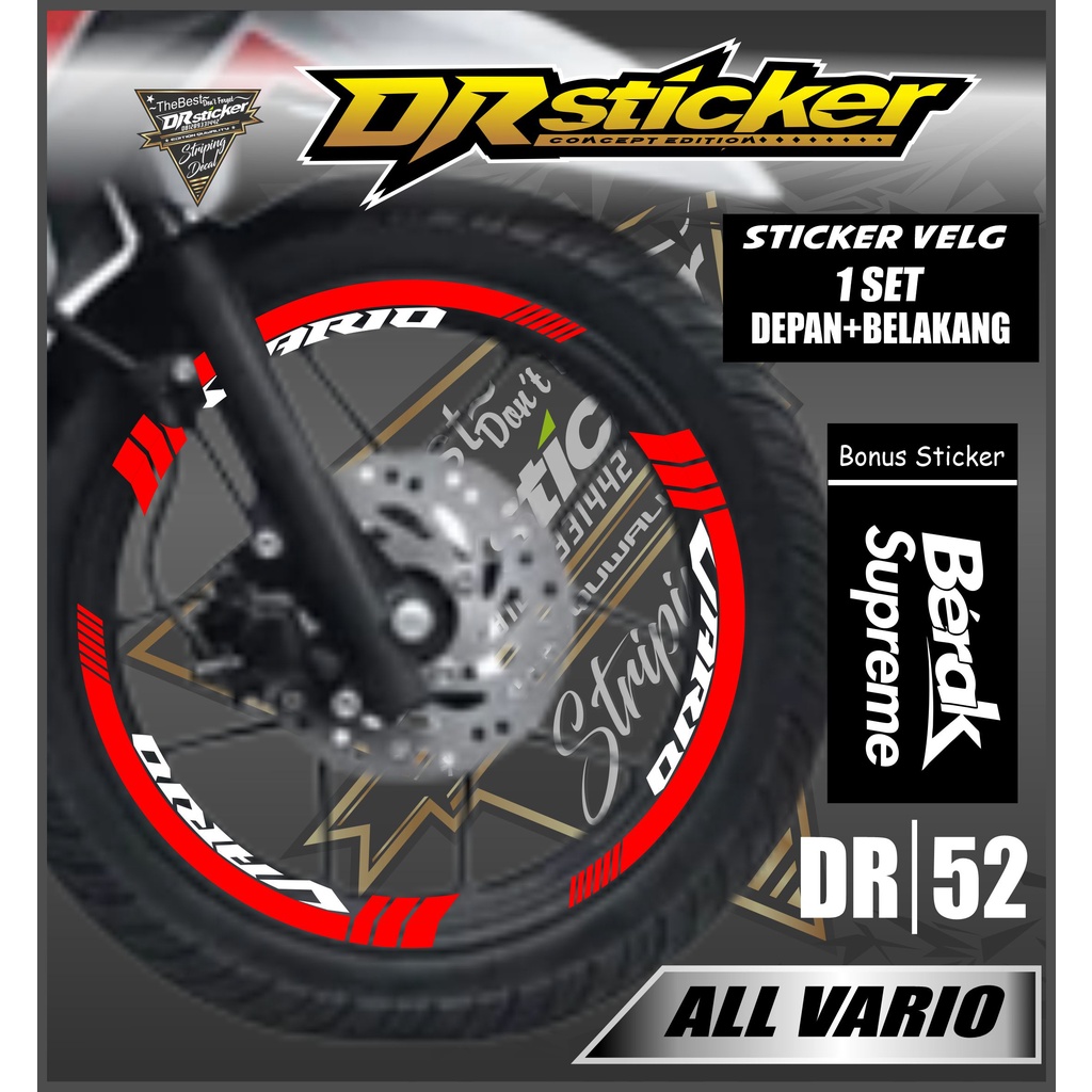 Sticker Velg - Cutting Velg Sticker Cutting Velg Motor Vario