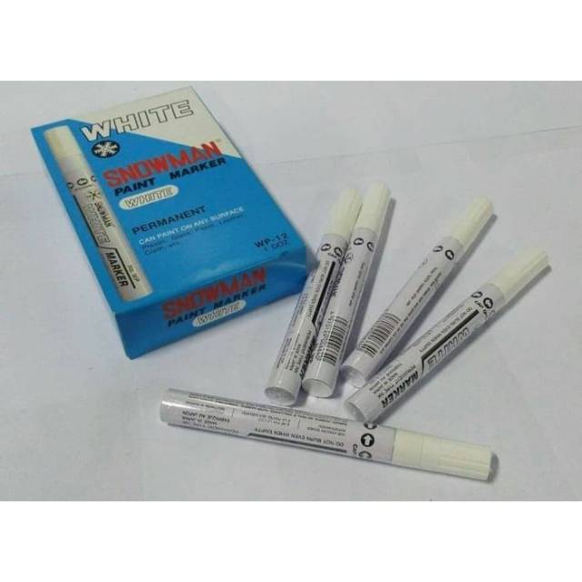 

Spidol putih permanen snowman / spidol white paint marker