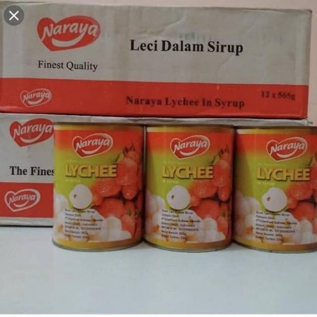 

Naraya Lychee In Syrup 565gr X 12 Can