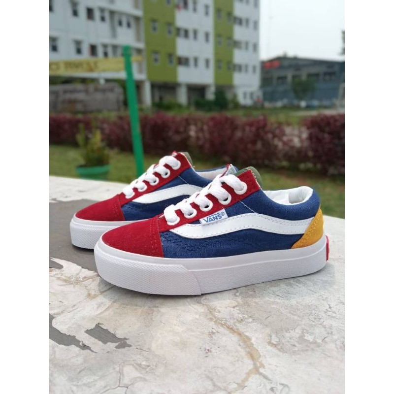 OBRAL SEPATU ANAK KECIL VANS OS MULTI COLOR 2 KIDS (21-30) GRADE ORI