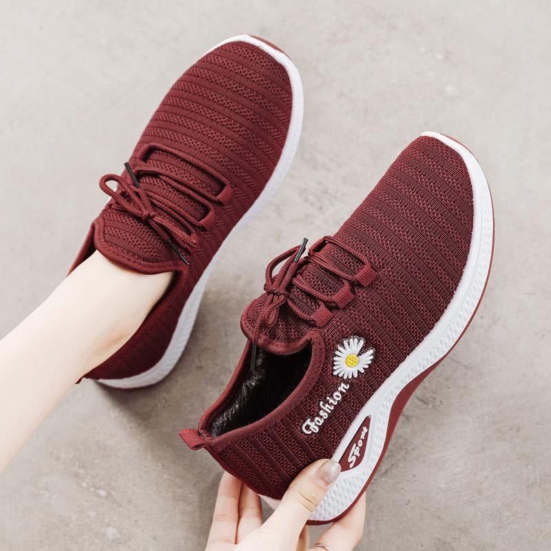 Medan Termurah KD001 Good quality sepatu Fashion Wanita import Sneakers wanita flower