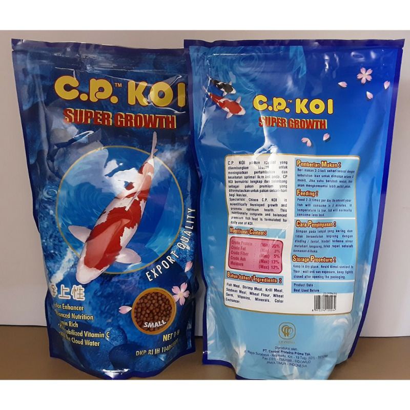 pelet koi c.p koi kemasan 1kg