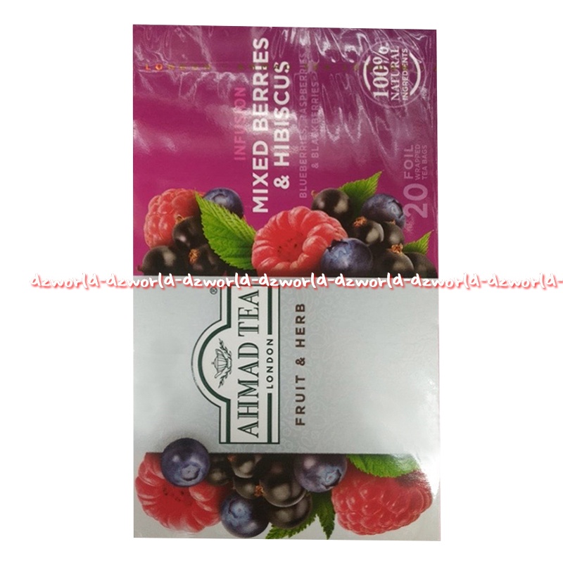 Ahmad Tea Mixed Berries Hibiscus Revitalis Teh Ahmad 20 Sachet Teh Buah Berry Ahmadtea Mix Berri