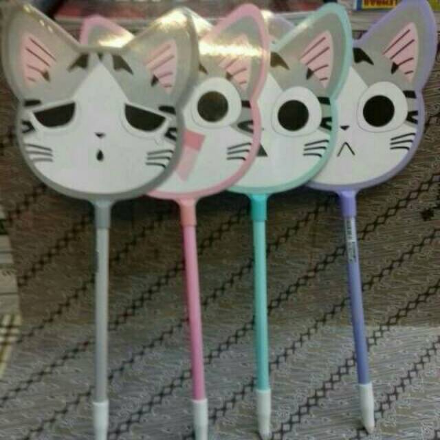 

Pulpen karakter kipas kucing / unik dan lucu
