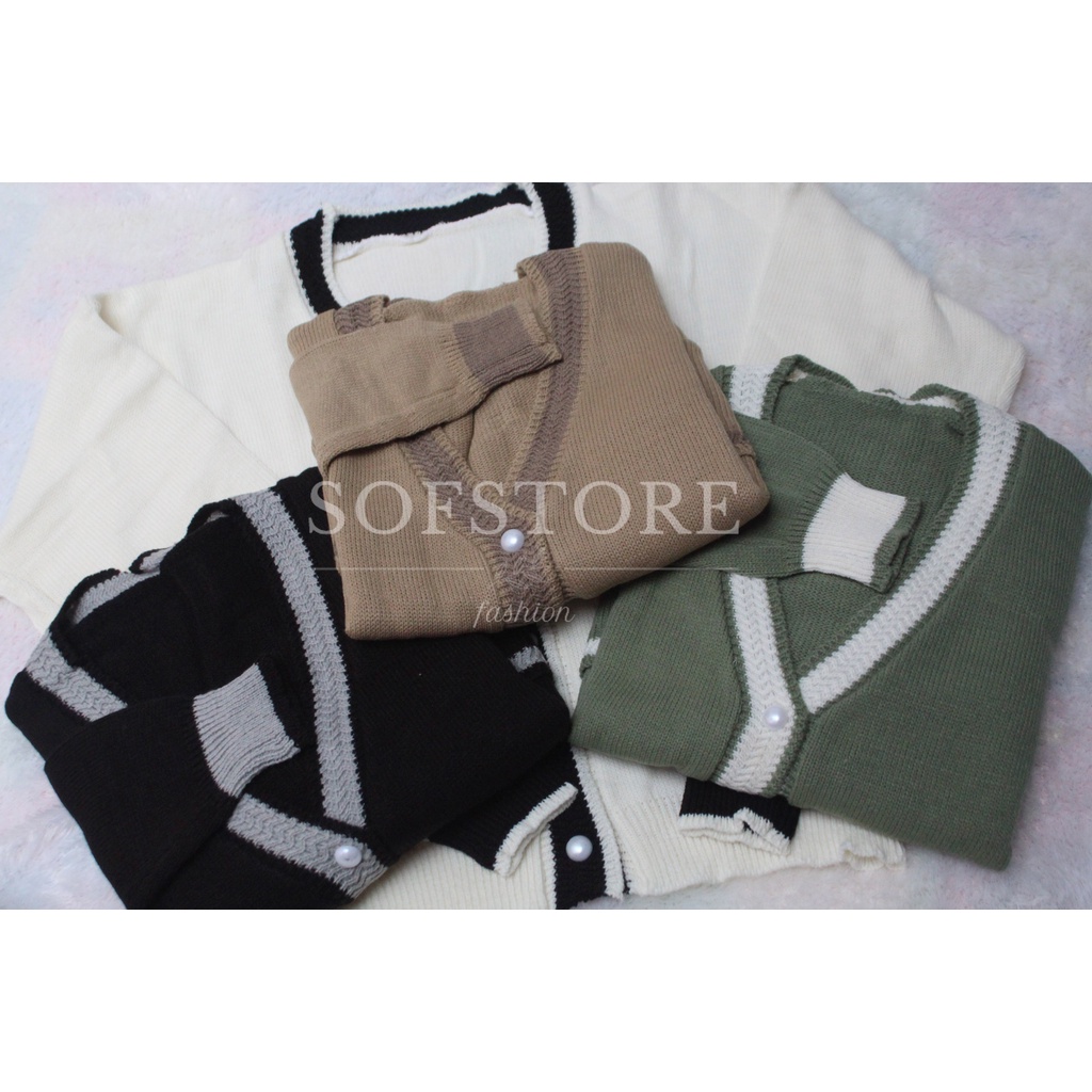 Cardigan Rajut Kancing Pocket WILLY Cardy PREMIUM TEBAL/ Outerwear Cardi