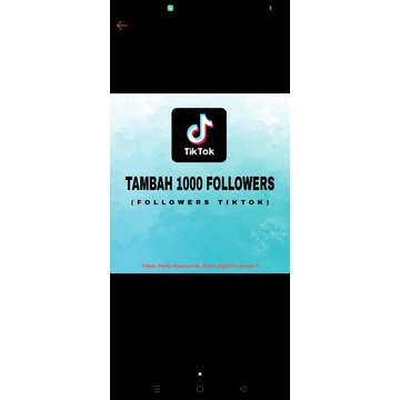 TAMBAH 1000 Followers tiktok REAL