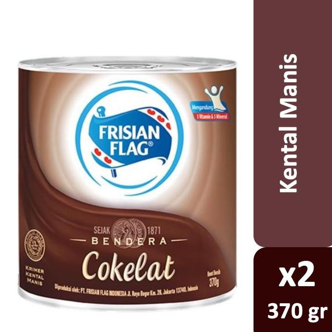 

Nikmati 4.4 Promonya Frisian Flag Kental Manis Cokelat Kaleng 370gr x2 #