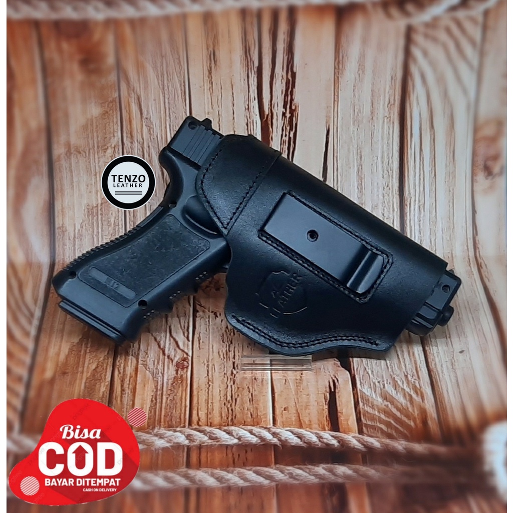 Holster Sarung Pistol IWB Kulit Asli Universal