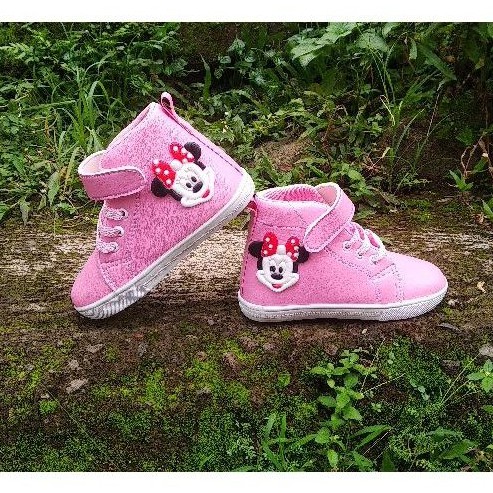 sepatu sneaker boots anak motif kartun MCK 31-35