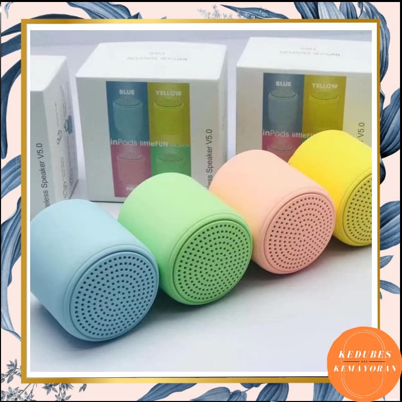 Speaker Bluetooth Macaron Speaker Mini Wireless Inpods Little Fun [KK]