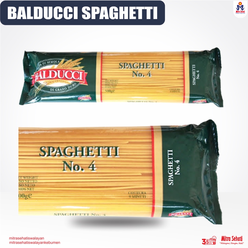 

BALDUCCI SPAGHETTI 4 500gr [ Mitra Sehati Swalayan ]