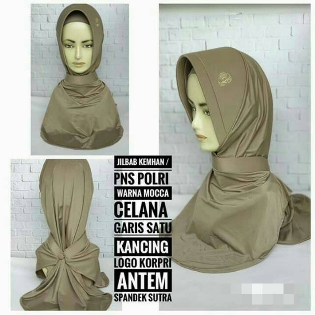 JILBAB DINAS PNS POLRI / KEMHAN LOGO KORPRI
