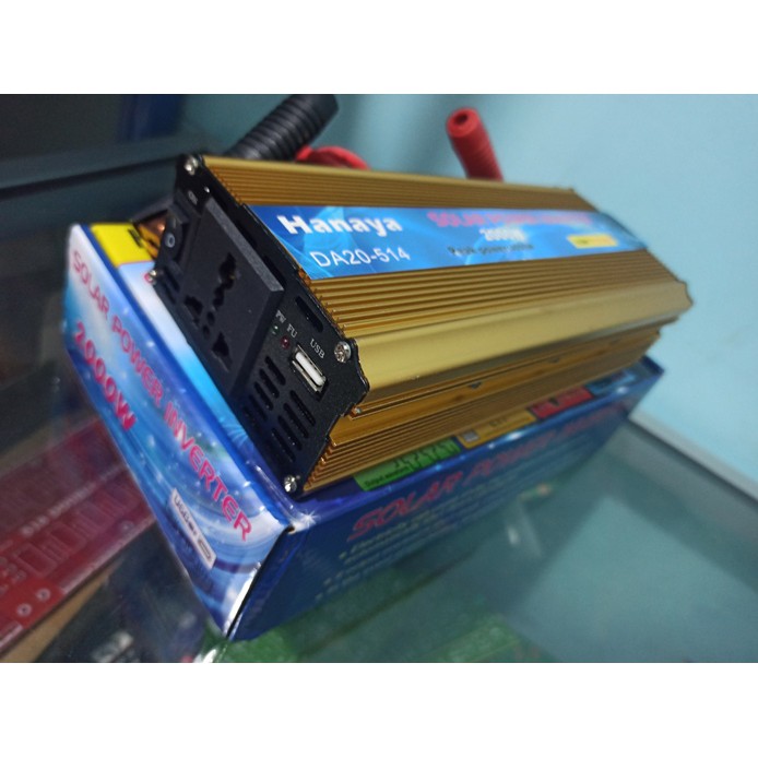 Inverter Perubah Arus Dc(aki)to Ac(rumah) 2000W HANAYA SUPER DAYA