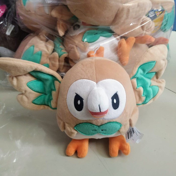 Boneka Figure Pokemon Rowlet Bird Tomy Takara