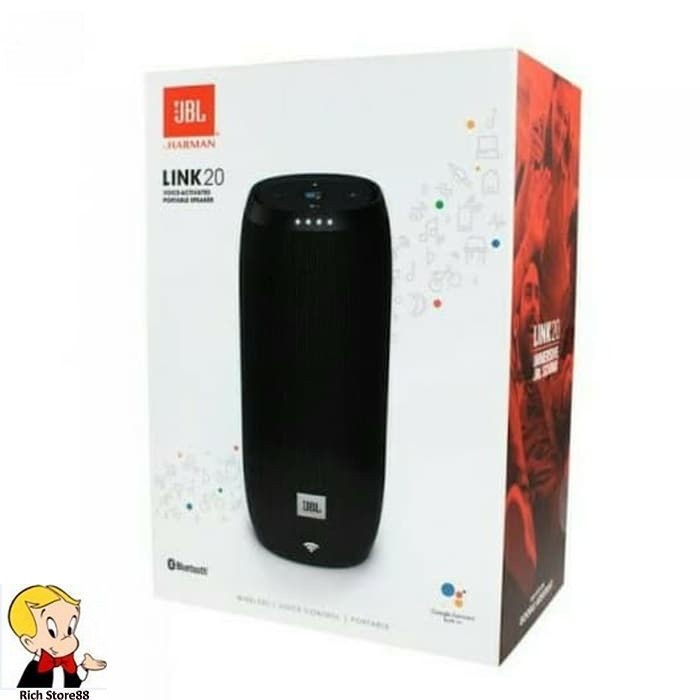 Speaker Jbl - Jbl Link 20 Voice-Activated Speaker Bluetooth Portable Garansi Pt. Ims