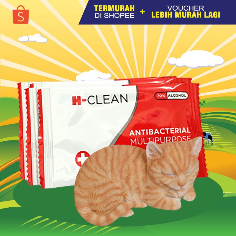 TISSUE BASAH KUCING - Handuk Kucing Pembersih Kucing Lap Kucing Penghilang Bau Badan Kucing ISI 1 BUAH