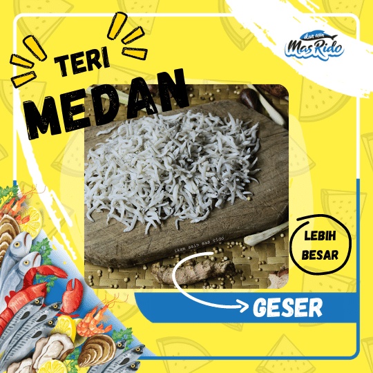 

TERI MEDAN SUPER 500 GR IKAN TERI NASI MEDAN KERING TERI TAUGE TERI NASI MEDAN ASLI