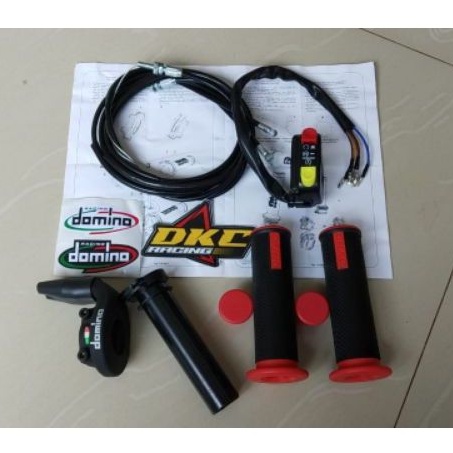 Paket Gas Spontan Domino 2 kabel Honda Sonic 150r + Saklar Stater + Handgrip VND