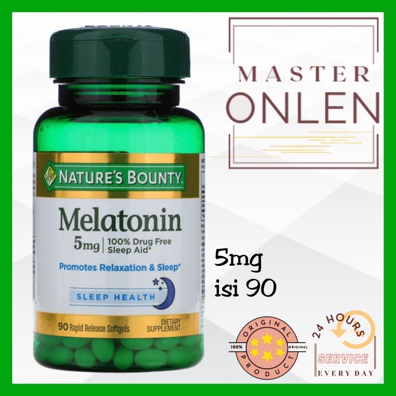 Nature Bounty Melatonin 5 mg 90 softgel Nature's Bounty Usa