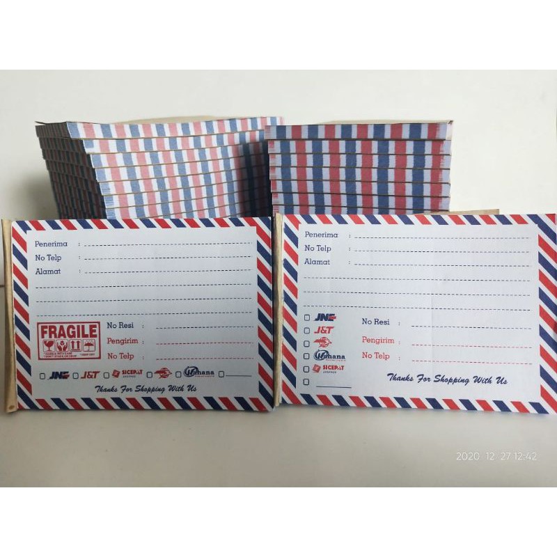 

LABEL PENGIRIMAN AIRMAIL MURAH ISI 50 LEMBAR